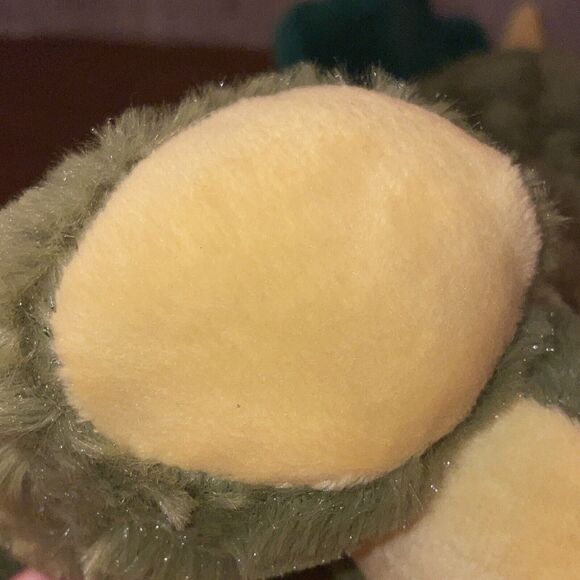 Goffa Dinosaur Plush Stuffed Animal Toy Sitting Triceratops Green - 10.5" Tall - Picture 8 of 13